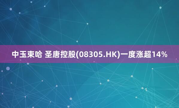 中玉束哈 圣唐控股(08305.HK)一度涨超14%