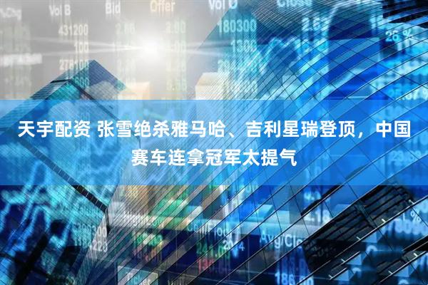 天宇配资 张雪绝杀雅马哈、吉利星瑞登顶，中国赛车连拿冠军太提气